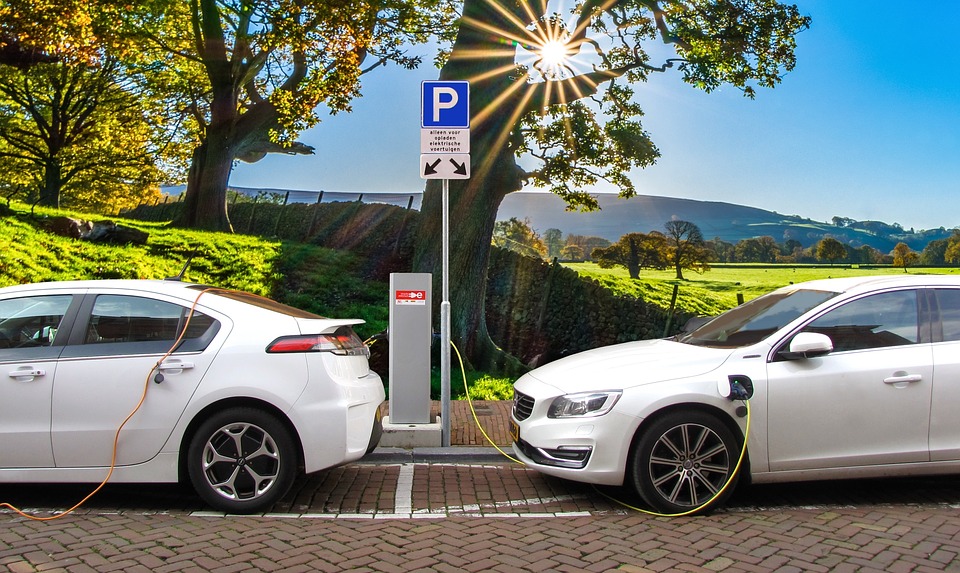 Electric Vehicles at Charging Station